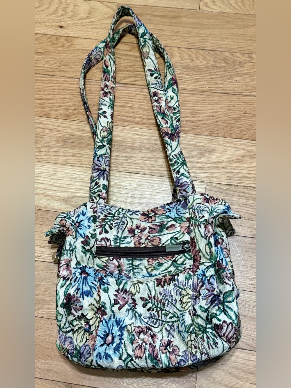 Vintage Inspired Floral Tapestry Shoulder Bag Cottagecore Whimsigoth Boho